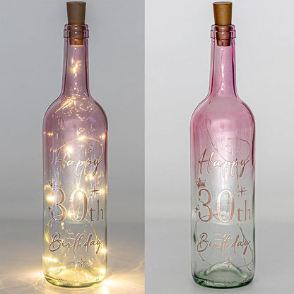 30th Birthday Gifts for Women, 30th Lighted Wine Bottle Birthday Gifts for Her, Turning 30 Birthday Gifts, 30-Year-Old Birthday Decorations for Her, 30th Fabulous Birthday Gift (30th Birthday Gifts)