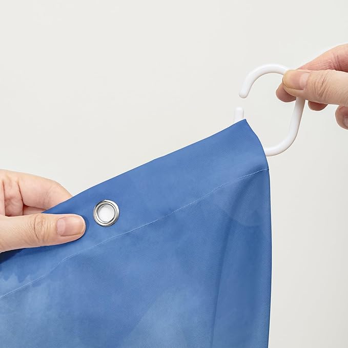 AILONEN 3D Jellyfish Shower Curtain,Beautiful Jellyfish Shower Curtain for Bathroom,Watercolor Blue Ocean Waterproof Fabric Shower Curtain Set with Hooks,72" W*84" H