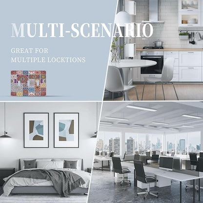 Morocco Talavera Mexican Tiles Printed Colroful Mandala 3 Gang Light Switch Covers Triple Toggle Wall Plate Decorative Switchplate Electrical Faceplate for Kitchen Bathroom Bedroom Decor