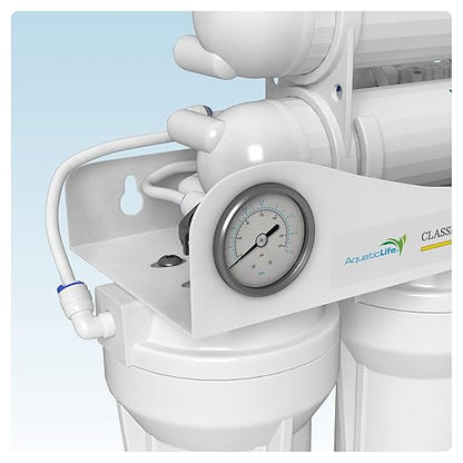 AquaticLife 5-Stage 200 GPD Hydroponic Reverse Osmosis Water Filtration System RO Filter Unit, High Efficiency