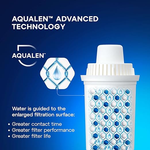 AQUAPHOR Opal 12 Cup Premium Water Filter Pitcher White, includes 1 x B15 Filter. Countertop Design, with Easy Fill flip top lid, Reduces limescale & Chlorine
