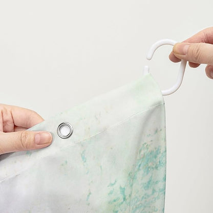 AILONEN Cute Frog Shower Curtain Cartoon Animal Wildlife Frog Cartoon Mushroom Minimalist Modern Art Retro Green Shower Curtain Bathroom Decor Curtains with 12 Hooks 36" W*72" H