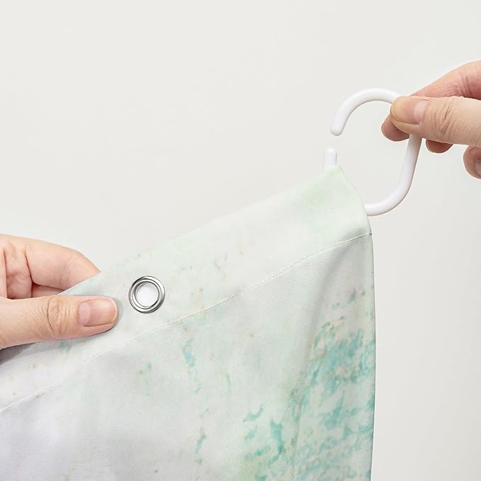 AILONEN Cute Frog Shower Curtain Cartoon Animal Wildlife Frog Cartoon Mushroom Minimalist Modern Art Retro Green Shower Curtain Bathroom Decor Curtains with 12 Hooks 60" W*72" H