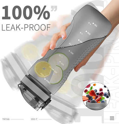 25oz Kids Sports Water Bottles for School with Spout Lid (Grey)