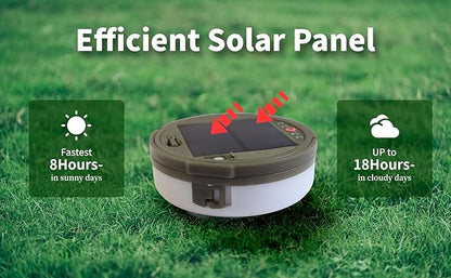 Solar Camping String Lights, 2 in 1 Solar Battery String Light Lantern Waterproof 39.4ft 8 Modes, Solar String Lights for Camping 3600mAh Rechargeable String Lights