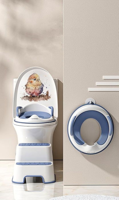 Lovely Cute Watercolor Chicken Wall Stickers Decals, Farm Animals Decor Vinyl Waterproof Peel Removable Self-Adhesive Murals for Nursery Kids Bedroom Bathroom Toilet Playroom Furniture Classroom