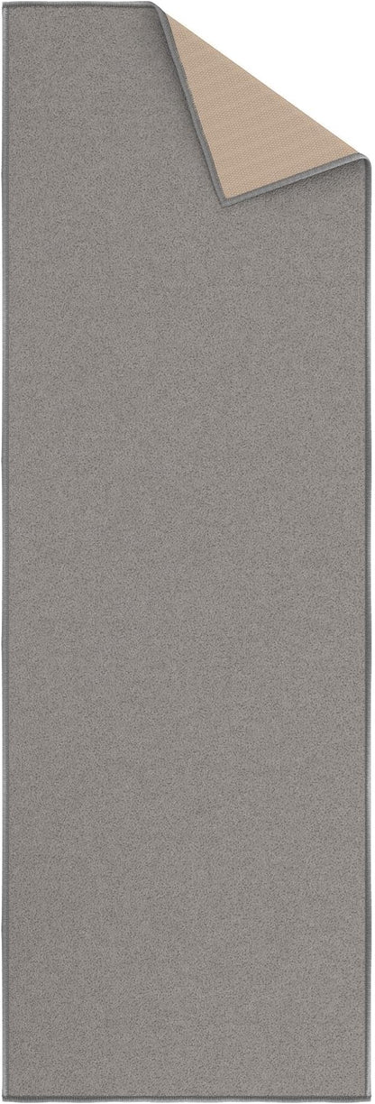 Machine Washable Modern Solid Design Non-Slip Rubberback 2x5 Traditional Runner Rug for Hallway, Kitchen, Bedroom, Entryway, 20" x 59", Gray