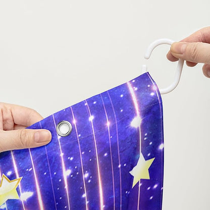 AILONEN Butterfly Shower Curtain,Red and Blue Butterfly Bath Curtain,Tie Dye Starry Rainbow Modern Decorative Shower Curtain with 12 Plastic Hooks (Kids/Girls/Women/Teen/) 72" W*84" H