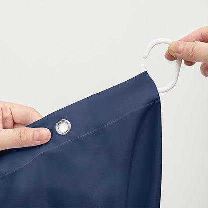 AILONEN Cartoon Shark Shower Curtain for Kids Boys Girls,Blue Ocean Wave with Shark Waterproof Fabric Shower Curtain for Bathroom,Jumping Dolphin Shower Curtain Set with Hooks,36" W*72" H