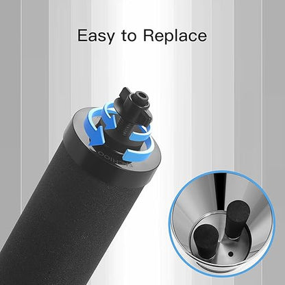 Gravity Water Filter, Replacement for Berkey® BB9®-2 Black Filters & PF-2® Fluoride Filters, Berkey® Gravity Water Filter System and Fachioo King Tank Series