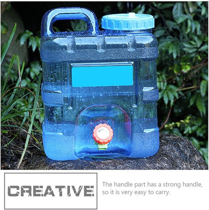 INOOMP Big Water Bottle 2 Gallon Water Jug 10l Camping Water Gallon with Spigot Handle Design Water Jug Camping Water Tank Carrier Container Camping Water Big Water Bottle 2 Gallon Water Jug