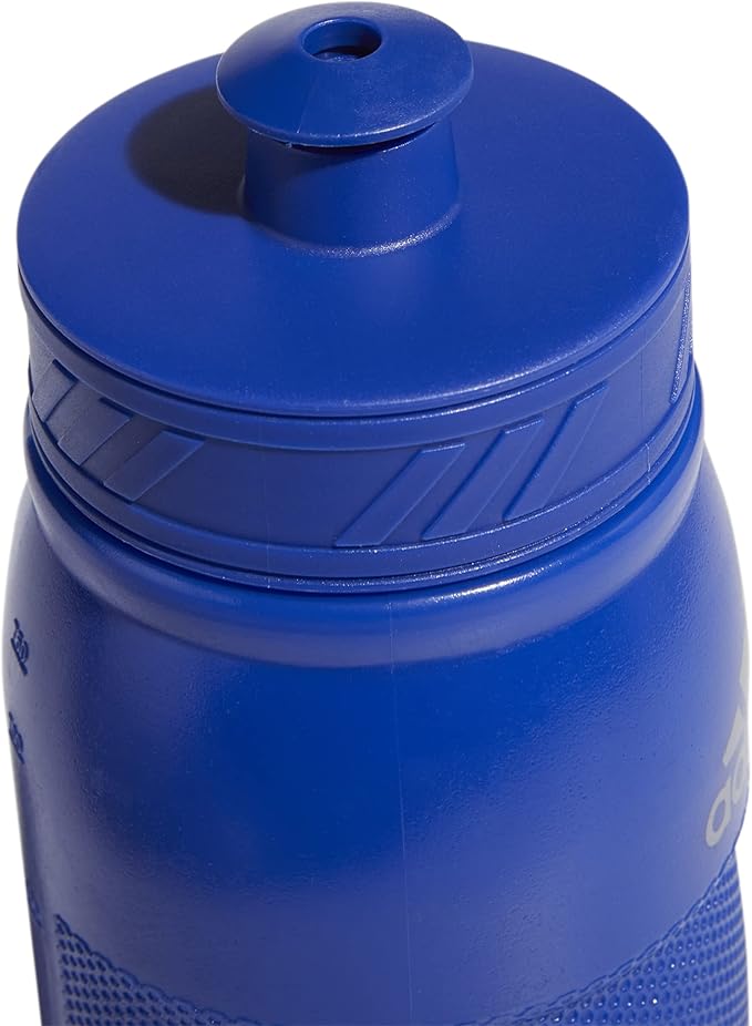 adidas 750 ML (28 oz) Stadium Refillable Plastic Sport Water Bottle, Bold Blue/Silver Metallic, One Size