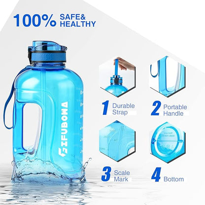 GIFUBOWA Big Water Bottle 3 liter BPA Free Large 105oz Drinking Jug for Gym Outdoor