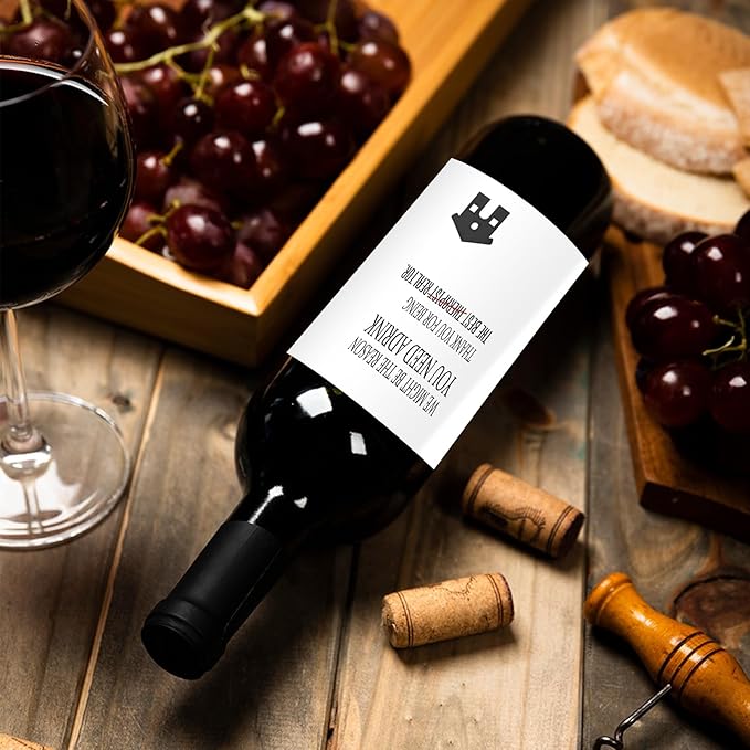 24 Pcs Realtor Wine Labels Real Estate Agent Wine Bottle Stickers Thank You Gifts Wine Labels for Bottles Gifts for Realtor Women Men