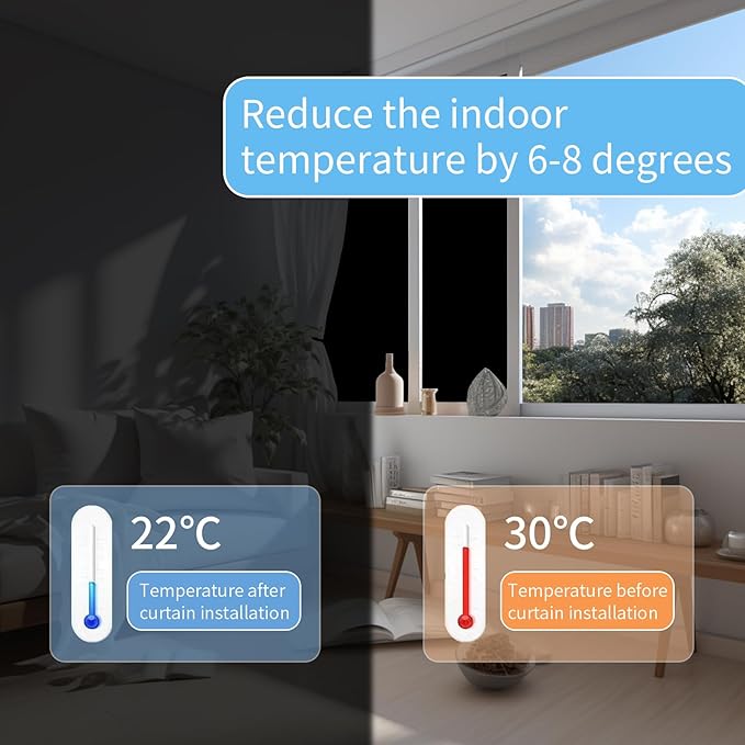 Portable Blackout Shades 100% Blackout Curtains for Bedroom Small Window Curtains No Light Kitchen Windows Insulated for Nursery for Baby Travel Curtain,Black,56" W x 160" L,1 Panel