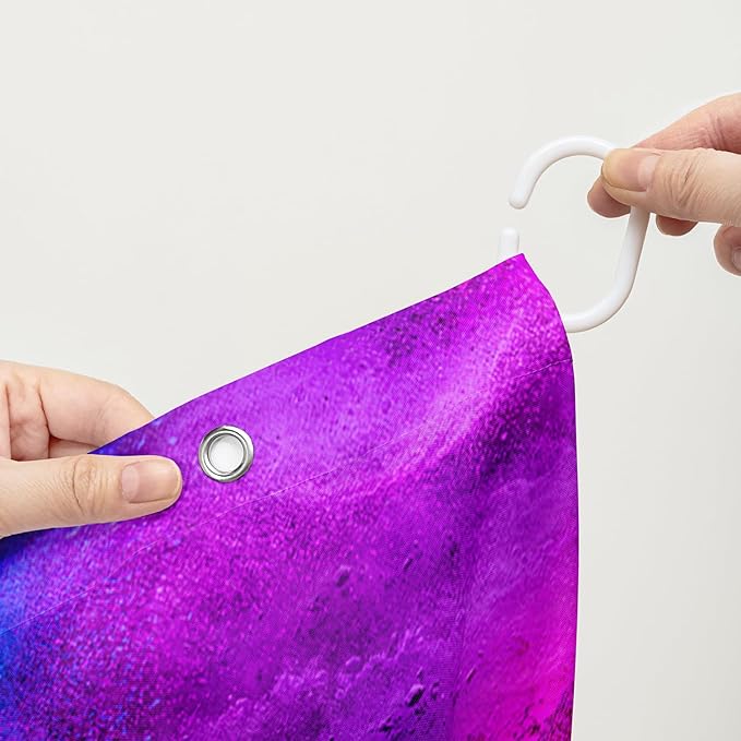 AILONEN Sunflower Shower Curtain, Watercolor Flower Rainbow Decoration,Polyester Fabric,Waterproof with 12 Plastic Hooks Shower Curtains Washable, 72" W x 72" H