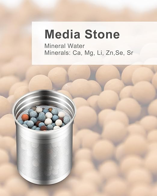 30 Oz Stainless Steel Portable Alkaline Filter Water Bottle Special Replacement Filter Cartridge, Life of Three Months-1 Piece