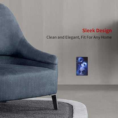 Cute Baby Panda Light Switch Cover Wall Plate Decorative 1 Gang Single Blank No Device Covers Blue for Farmhouses Kitchens Playrooms Bedrooms 2.76 x 4.5 in