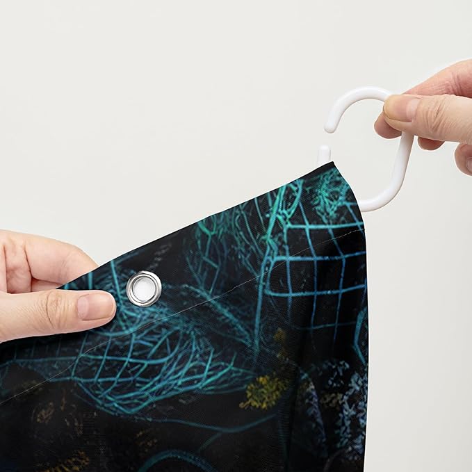 AILONEN Cartoon Red Octopus Shower Curtain for Bathroom,Octopus Tentacles Bath Curtain for Kids,Boys,Girls,Anchor Ocean Animal Theme Waterproof Fabric Shower Curtain Set with Hooks,48" W*72" H