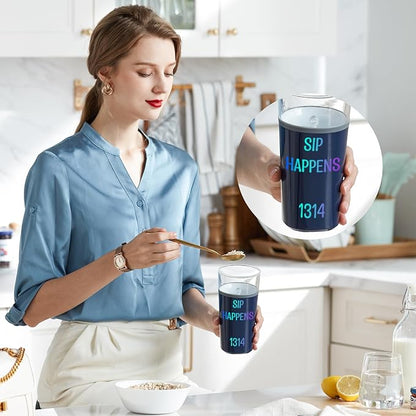 6 Pack Shiny Alphabet Stickers for Stanley Cups, Waterproof Colorful Self Alphabet Letters Sign Decor for Tumbler Water Bottle Desk Laptop Bag Classroom Gifts