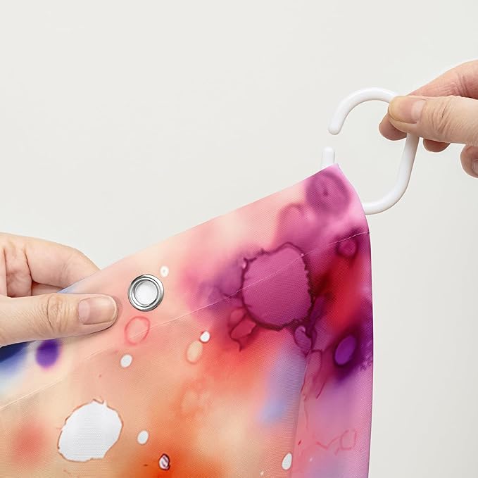 AILONEN Colorful Sea Turtle Shower Curtain, Cartoon Ocean Theme World Cloth Bath Curtain for Bathroom,Watercolor Underwater Waterproof Fabric Shower Curtain Set with Hooks,36" Wx72 H