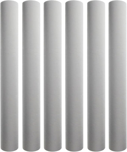 Tier1 10 Micron 20 Inch x 2.5 Inch | 6-Pack Spun Wound Polypropylene Whole House Sediment Water Filter Replacement Cartridge | Compatible with Pentek PD-10-20, Hydronix SDC-25-2010, Home Water Filter
