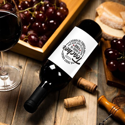 24 Pcs Teacher Thank You Gifts Wine Labels Teacher Appreciation Gifts Wine Bottle Stickers A Truly Great Teacher Wine Labels for Bottles Gifts for Women Men