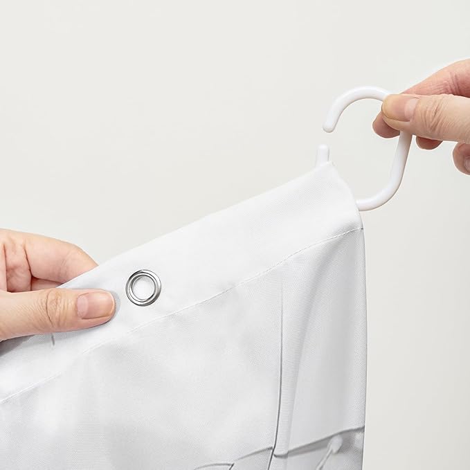 AILONEN 3D Kawaii Cat Shower Curtain, Beautiful Fuzzy Ball Kitten Shower Curtain for Kids Girls Boys Bathroom Decor,Cute Pet Animal Cat Lover Waterproof Shower Curtains Sets with Hooks,72" W*96" H