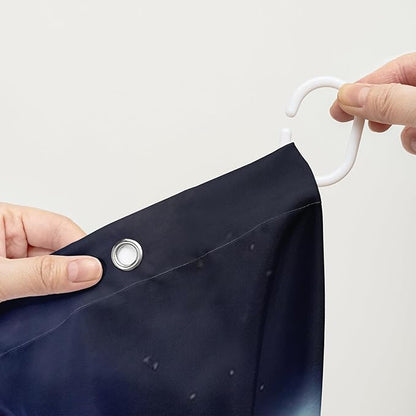 AILONEN Wolf Shower Curtain,Butterfly Flower Wolf Bath Curtain for Kids Boys Girls,Polyester Waterproof for Bathroom with 12 Plastic Hooks 72" W*84" H