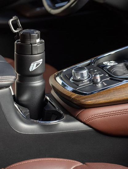 Speedfil Speedflask 21 oz. Vacuum Insulated Stainless Steel Cycling Sports Water Bottle with NEW Bounce Back Lid 2.0 (Black)