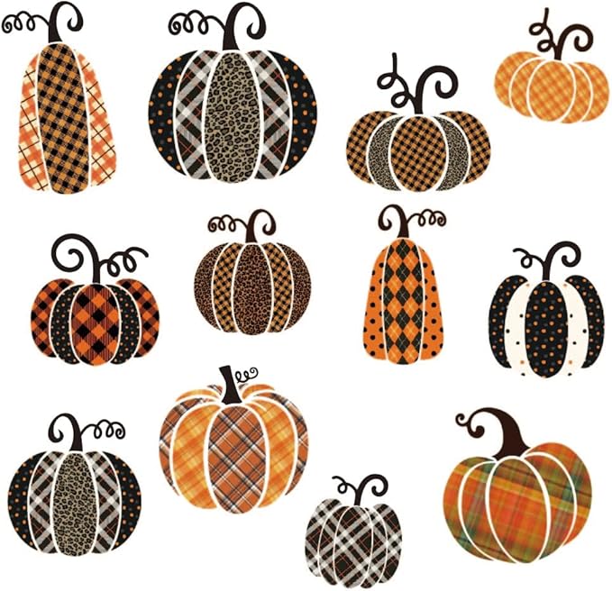 SUPERDANT Halloween Wall Stickers Polka Dot Pumpkin Wall Decals Textured Pumpkin Wall Sticker Halloween Stickers for Kids Halloween Window Decoration for Halloween Party Decorations