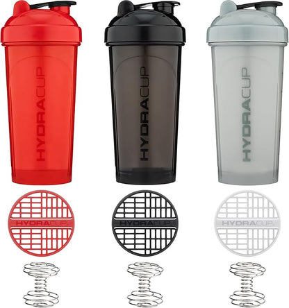 Hydra Cup OG [6 Pack] 28 oz Shaker Bottles for Protein Shakes, Shaker Cups with Ball Blender Whisk, BPA Free (Multicolor Set)