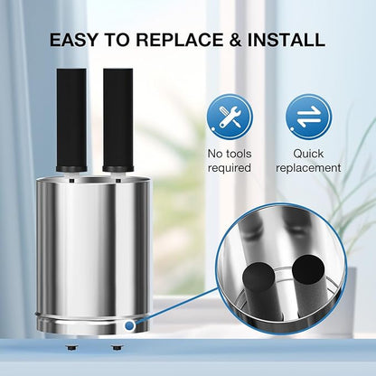 7" Ceramic Filter Activated Carbon Gravity Water Replacement Element (Black Carbon, 2)