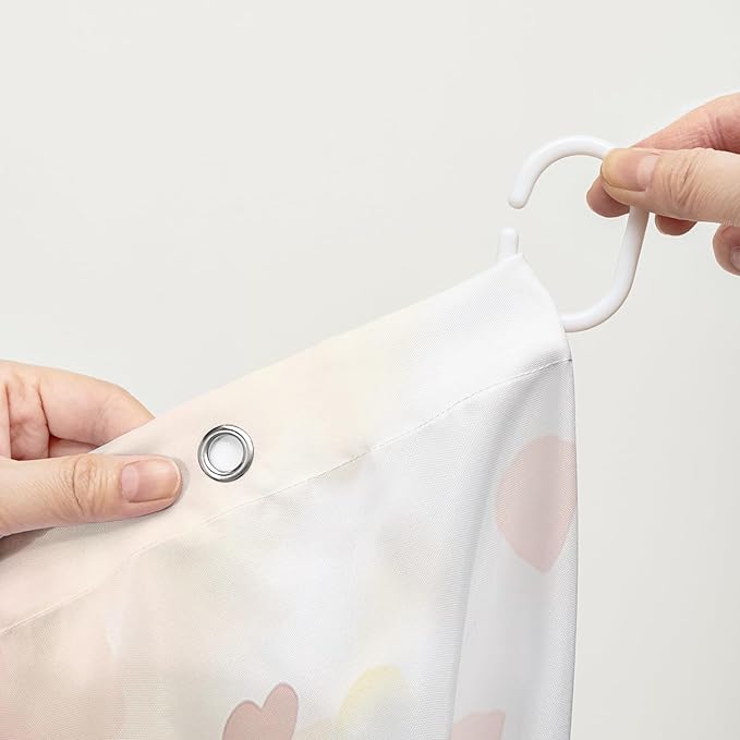 AILONEN Tree of Life Shower Curtain for Bathroom,Watercolor Hearts Tree Printed Waterproof Bath Curtain,Colorful Tree Leaves of Life Abstract Boho Shower Curtain 48" W x 72" H