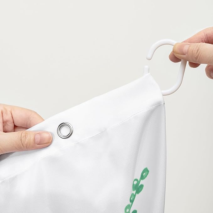 AILONEN Purple Blue Floral Shower Curtain,Watercolor Flower Leaves Wildflower Decorative Bath Curtain 48" W*72" H Polyester Fabric Waterproof Bathroom Curtain with 12 Plastic Hooks