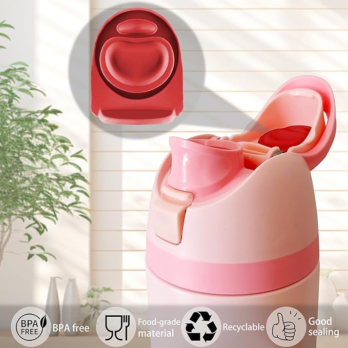 5PCS Replacement Stopper Compatible with Owala FreeSip 19/24/32/40oz, Silicone Anti-Spill Water Bottle Top Lid Replacement Parts, BPA-Free Seal Bottle Cap Mouth Stopper Gasket (Red)