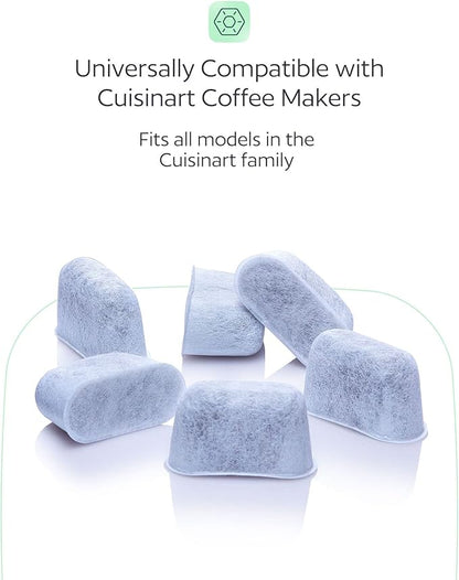 6 Water Filters for Cuisinart Coffee Makers - Fits all Cuisinart Coffee Brewers - Replacement Charcoal Water Filters for Cuisinart