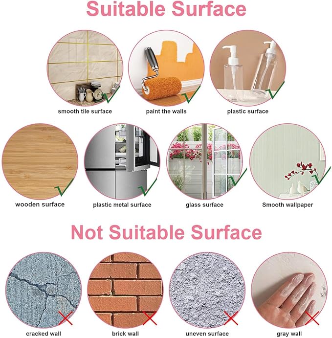 Pink Flower Wall Decals - Flower Peel and Stick Wall Stickers Vinyl Peony Floral Wall Stickers Pastel Flower Decor for Girls Bedroom Nursery Classroom Living Room (Pink Flower)