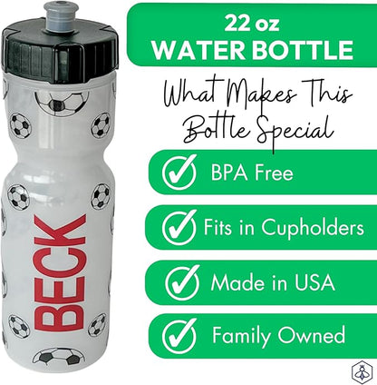 50 Strong Kids Water Bottle | 22 oz. BPA- Free Sports Squeeze Water Bottles with Pull Top Cap |Perfect Water Bottle for School | Reusable & Durable for Boys & Girls | Made in USA