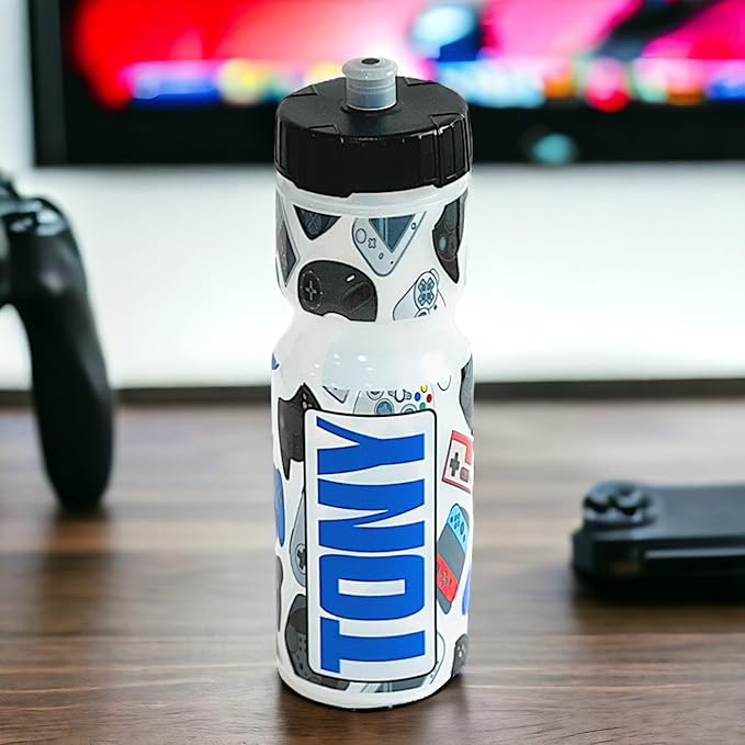 50 Strong Kids Water Bottle | 22 oz. BPA- Free Sports Squeeze Water Bottles with Pull Top Cap |Perfect Water Bottle for School | Reusable & Durable for Boys & Girls | Made in USA