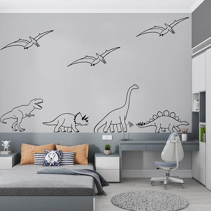 Large Dinosaur Wall Decals Removable Vinyl Nursery Decor Boys Room Wall Decor Stickers