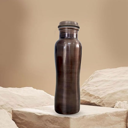 Ayurvedic Drinking Copper Water Bottle for Sports, Travel, Yoga & Everyday Use, Water Bottle for Gym, Office, Hiking, Outdoor Capacity 32 Oz (Design 10, 32 Oz)