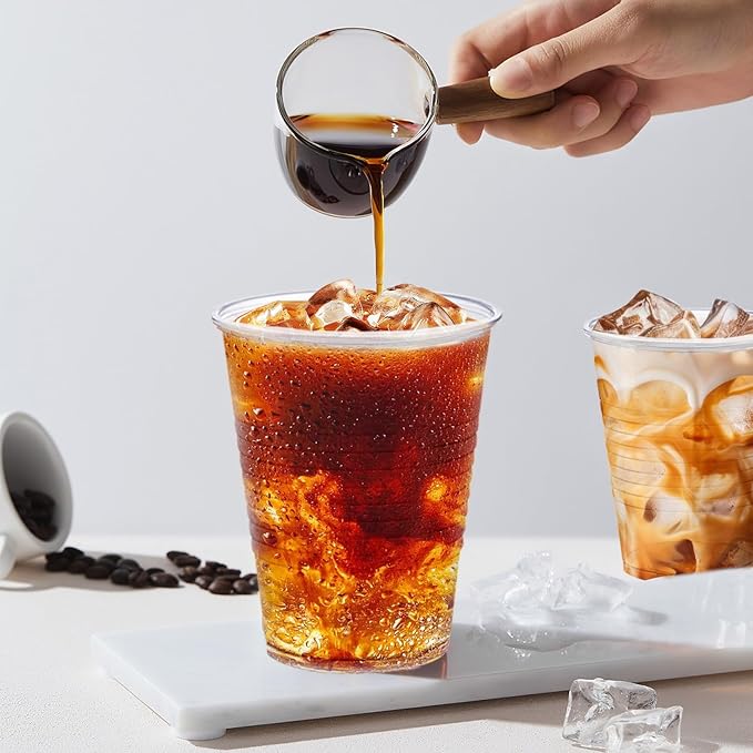 9 oz Plastic Cups, 500 Pack Clear Plastic Cups Disposable Water Cups, Cold Drink Cups Clear Cups for Party, Wedding, Graduation, Travel, Holiday, Events, Birthday