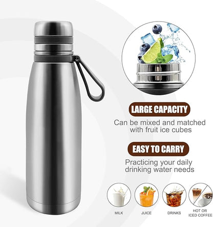 37oz Thermos for Hot and Cold Drinks, Coffee Thermos Water Bottle, Wide Mouth Thermal Cups- Leakproof Stainless Steel Insulated Thermos - Commute, Travel, and Picnic Friendly