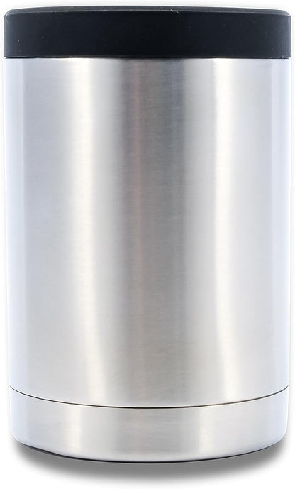 Camco Currituck Stainless Steel Can Holder- Holds 12 oz Drink Cans and Glass Bottles and Much More, Won't Condensate (51863)
