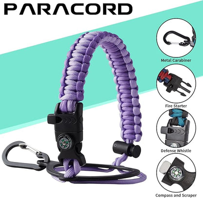 40 oz Water Bottle with Straw - Insulated Vacuum Water Flask with Straw & Auto Spout Lid, Paracord Handle & Carrying Pouch, Keep Cold 48H Hot 24H, Sweat-Proof Thermal Water Jug with Strap for Hiking