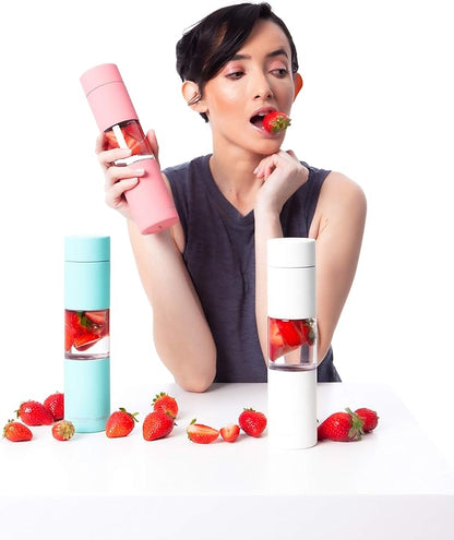 asobu Flavor U See a Stainless Steel Fruit Infuser Slim and Classy Water Bottle 16 ounce Bpa Free - (Pink)