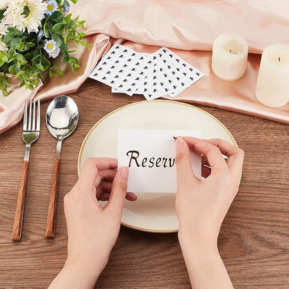 OLYCRAFT 2400pcs Beef Black Meal Stickers 0.4 Inch Cow Wedding Meal Stickers Food Choice Sticker Kitchen Stickers Beef Wedding Meal Indicator Stickers Meal Stickers for Place Card Wedding Supplies