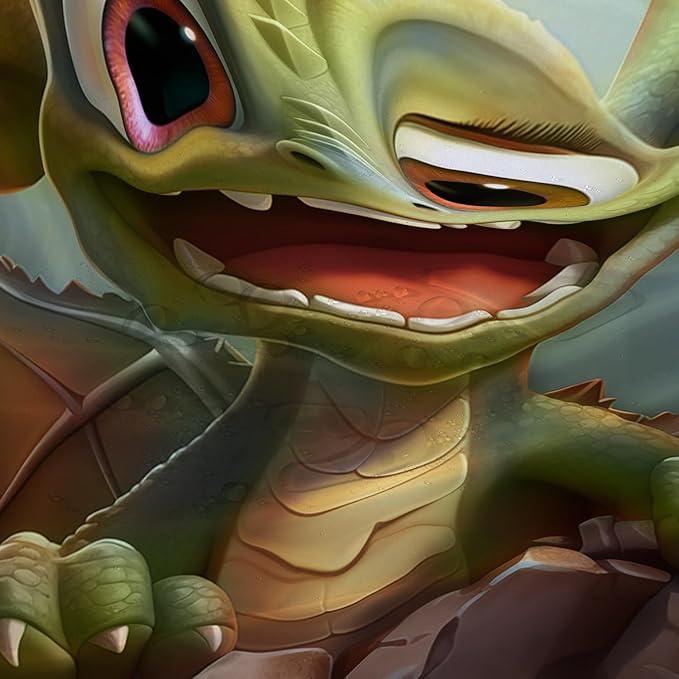 AILONEN Cartoon Dinosaur Shower Curtain for Kids,Funny Green Dinosaur Shower Curtain for Bathroom,Girls,Cute Animal Shower Curtain Set with Hooks,48" W*72" H