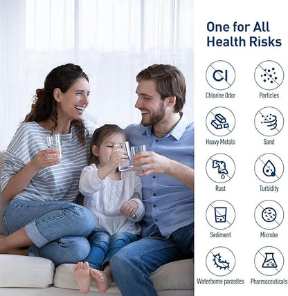 AP717 Inline Water Filter, Compatible with 3M Aqua-Pure Inline Water Filtration System AP717, 5560222, W/Scale Inhibitor (2 Pack)